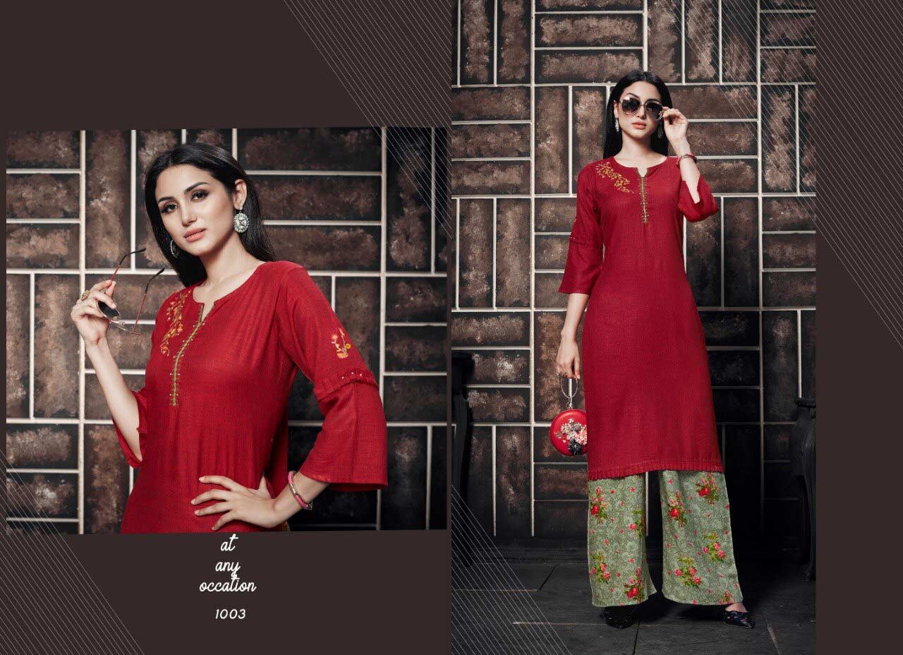 Nitya Vol-7 Rayon Palazzo Designer Kurti Catalog Nitya Vol-7 Rayon Palazzo Designer Kurti Catalog